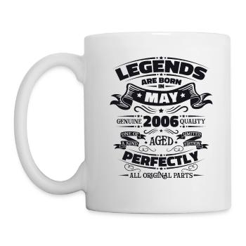 Légende Mai 2006 Millésime 2006 Anniversaire 2006 - Mug blanc - blanc - Gauche