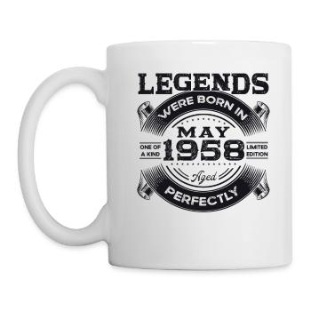 Légendes Mai 1958 Millésime 1958 Anniversaire 1958 - Mug blanc - blanc - Gauche