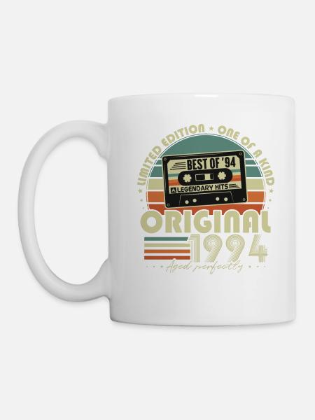 Original 1994 Vintage Vintage Anniversaire Rétro - Mug blanc - blanc
