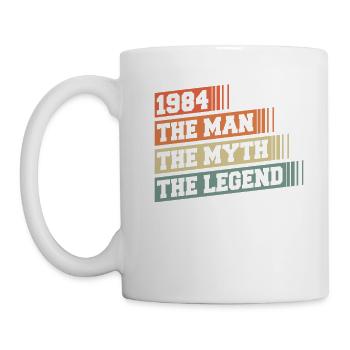 1984 Jahrgang geboren Mann Mythos Legende - Mug - white - Left