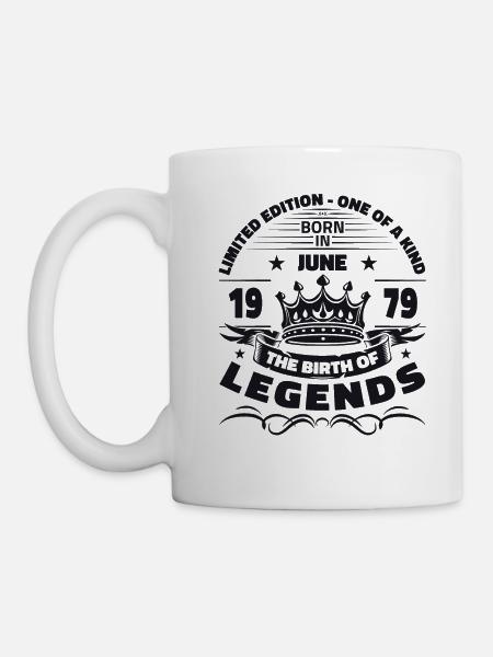 Legend June 1979 Vintage 1979 Birthday 1979 - Mug - white