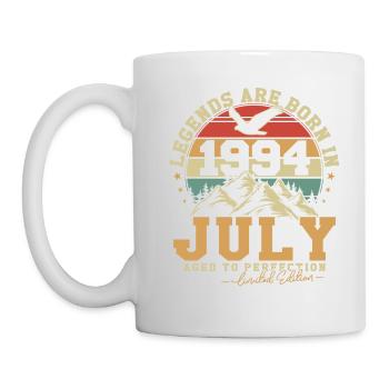 Juillet 1994 Vintage Rétro Anniversaire 1994 Cadeau - Mug blanc - blanc - Gauche