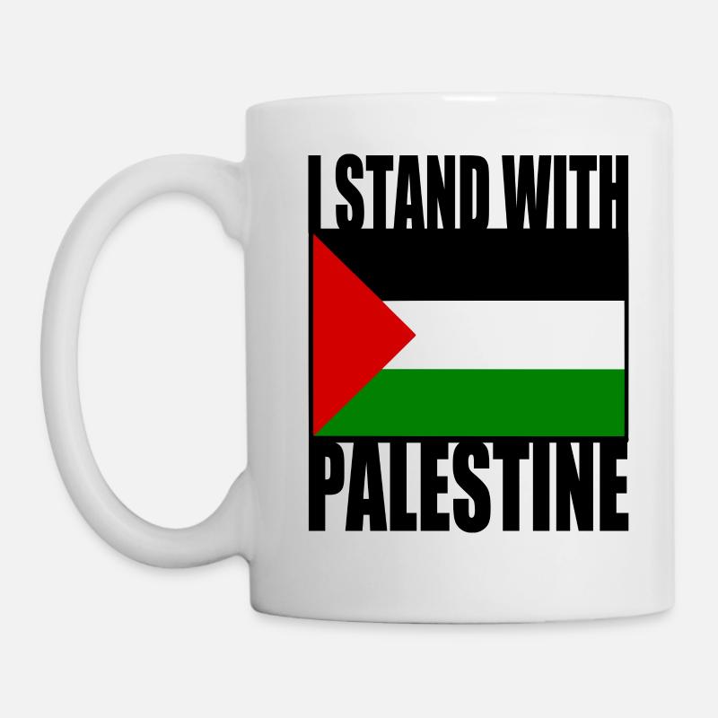 I stand with palestine - Mug blanc - blanc