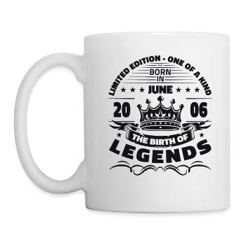 Legend June 2006 Vintage 2006 Birthday 2006 - Mug - white - Left