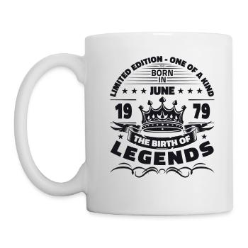 Légende Juin 1979 Millésime 1979 Anniversaire 1979 - Mug blanc - blanc - Gauche