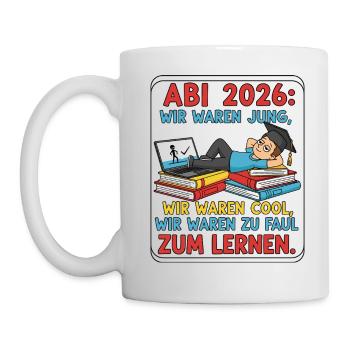 ABI 2026: Too lazy to study - Mug - white - Left