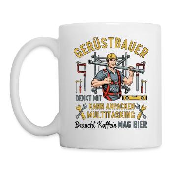 Der Gerüstbauer - Tasse - Weiß - Links