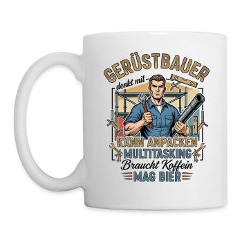 Der Gerüstbauer - Tasse - Weiß - Links
