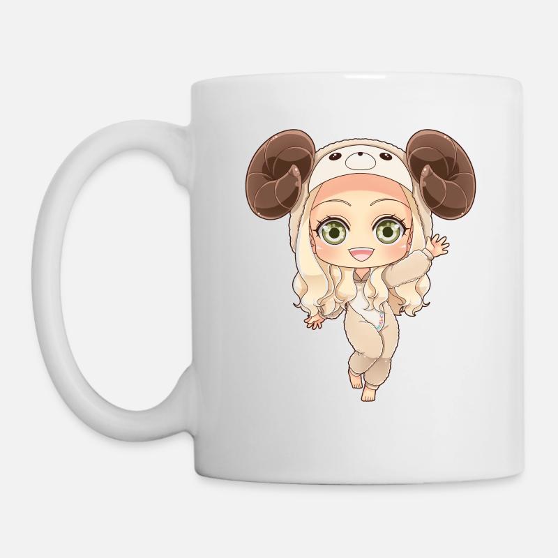 MOSBIES Widder Sternzeichen Horoskop Geschenk - Tasse - Weiß