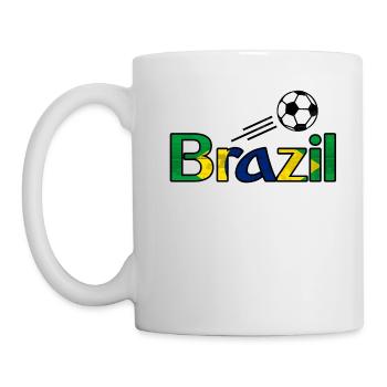 Brésil - football - Mug blanc - blanc - Gauche