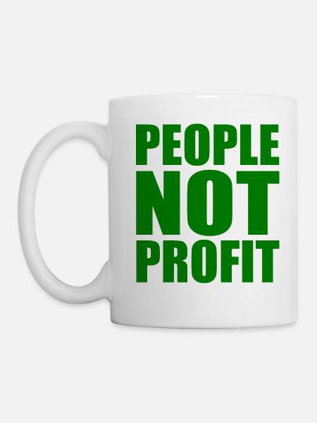 People not profit - Tasse - Weiß