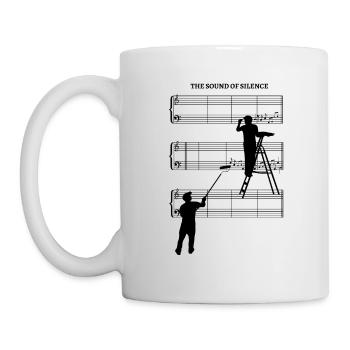 Sound Of Silence sheet music without sheet music with painters - Mug - white - Left