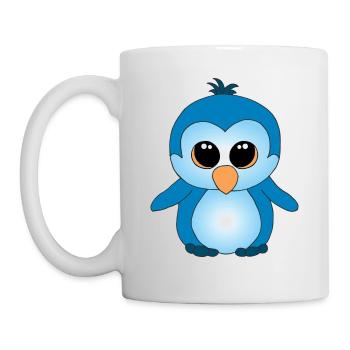 Süßer kleiner Pinguin - Tasse - Weiß - Links