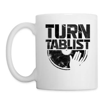 Turntablist Dj Mix Vinyl Hip-Hop Music - Mug blanc - blanc - Gauche