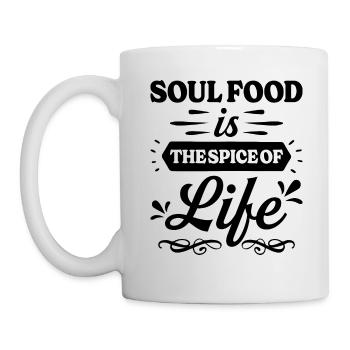 Soul Food Humor - Afroamerikanische Gerichte - Tasse - Weiß - Links