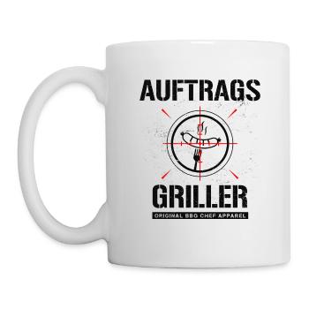 GRILLER BBQ GRILLMEISTER GRILLEN AUFTRAGSGRILLER - Tasse - Weiß - Links