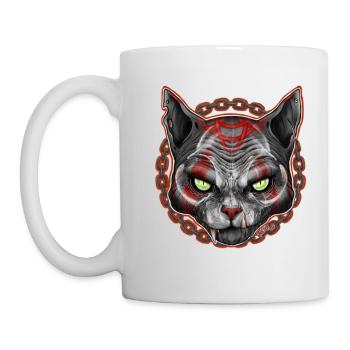 CHARIVARI Alley Cat V1 - Skull - Mug - white - Left