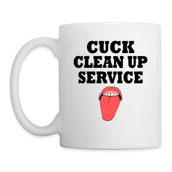 Cuckold cuck clean up service - Tasse - Weiß - Links