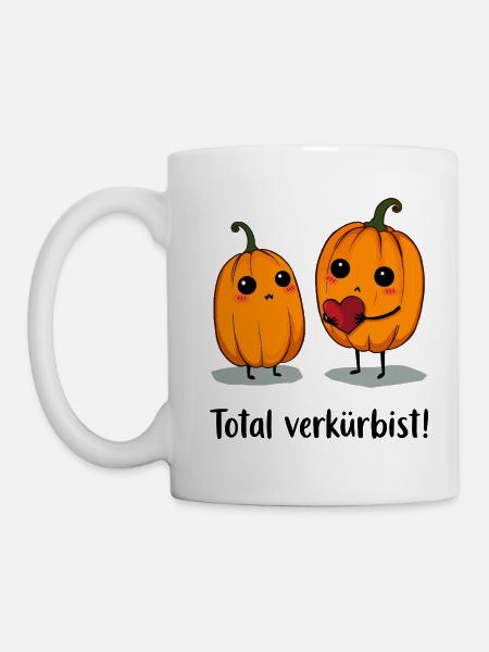 Kürbis Liebe - Tasse - Weiß