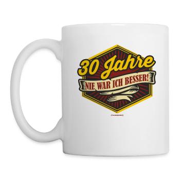 Geburtstag nie war ich besser 30 - Tasse - Weiß - Links
