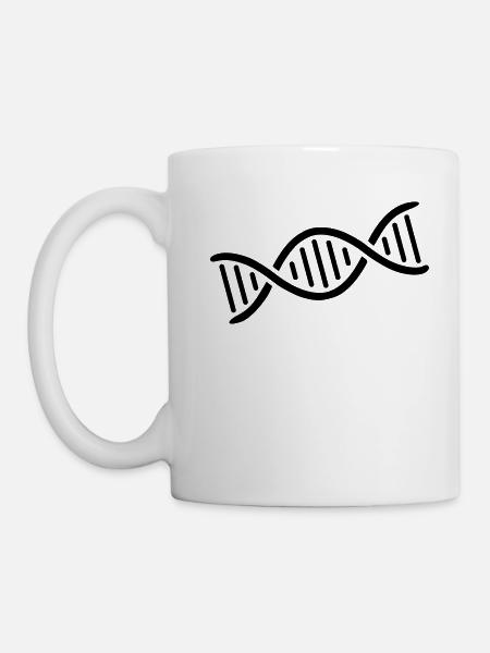 DNA double helix logo - Mug - white
