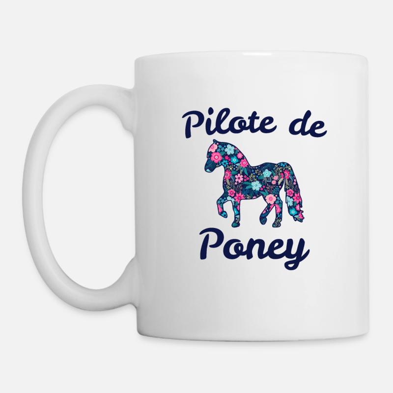 Pilote de poney - Mug blanc - blanc