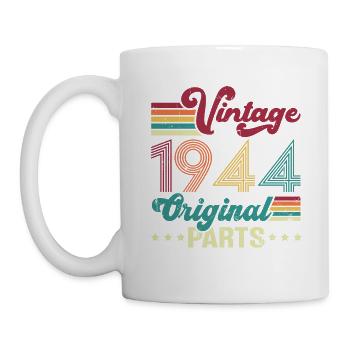 Vintage 1944 Original, Cadeau D'anniversaire - Mug blanc - blanc - Gauche