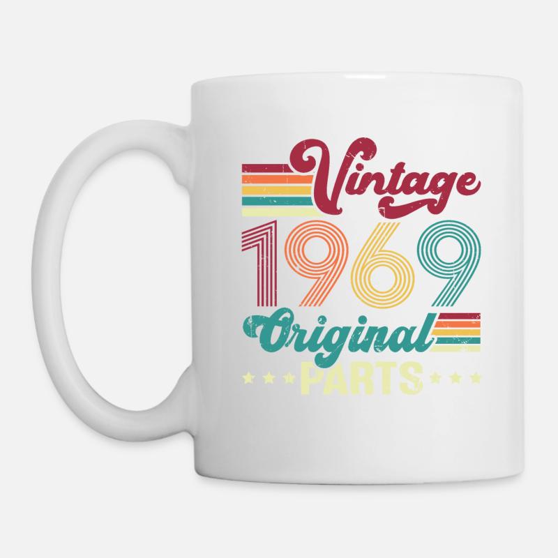 Vintage 1969 Original, Cadeau D'anniversaire - Mug blanc - blanc