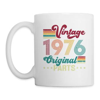 Vintage 1976 Original, Cadeau D'anniversaire - Mug blanc - blanc - Gauche