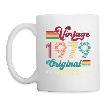 Vintage 1979 Original, Cadeau D'anniversaire - Mug blanc - blanc - Gauche