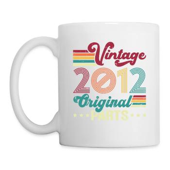 Vintage 2012 Original, Cadeau D'anniversaire - Mug blanc - blanc - Gauche