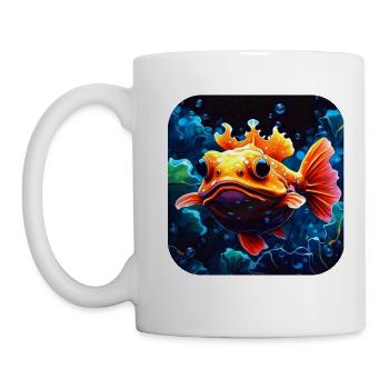 Drôle de poisson - Mug blanc - blanc - Gauche