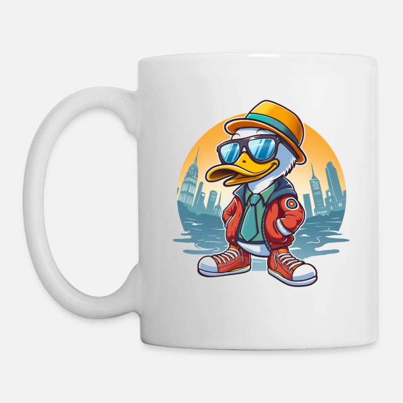 Einfache Chulo-Ente - Tasse - Weiß