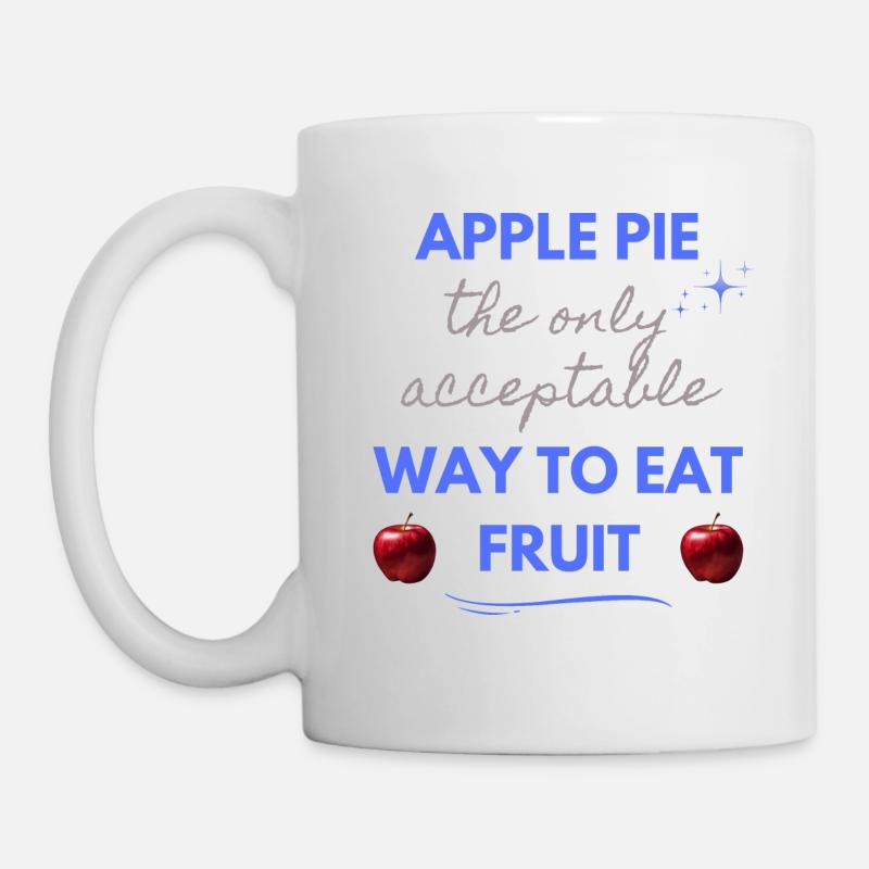 Cursive Letter on Apple Pies - Mug - white