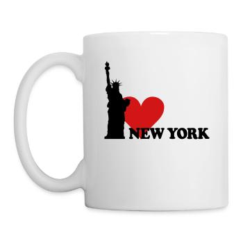 I love New York - NY - Tasse - Weiß - Links