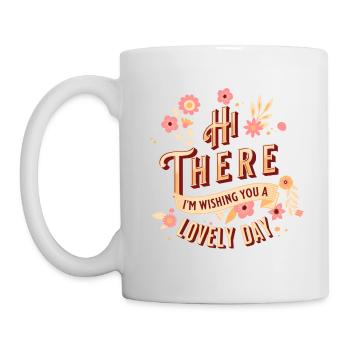 Belle journée florale - Mug blanc - blanc - Gauche