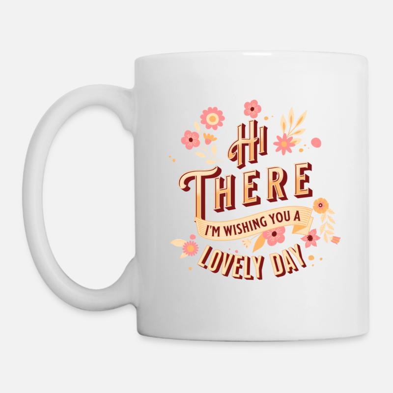 Lovely Day Floral - Mug - white