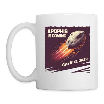 Apophis 13.04.2029 / Objet interstellaire 99942 - Mug blanc - blanc - Gauche