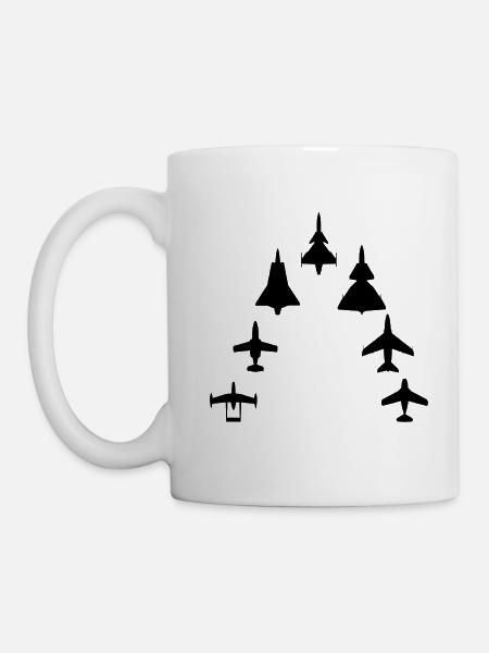 Swedish Air Force - Jet Fighter Generations - Mug - white