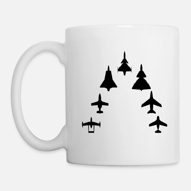 Swedish Air Force - Jet Fighter Generations - Mug - white