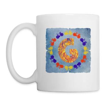 fahrrad e 53 g - Tasse - Weiß - Links