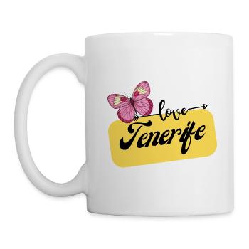 I love Tenerife - Butterfly - Mug - white - Left