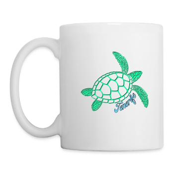 Sea turtle green - Tenerife - Mug - white - Left