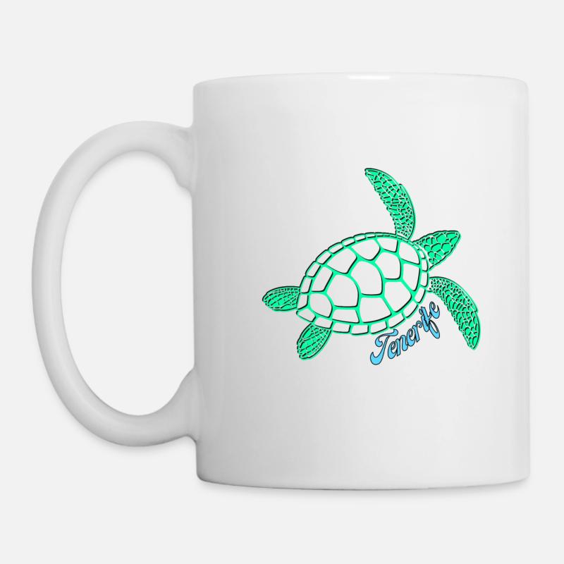 Sea turtle green - Tenerife - Mug - white
