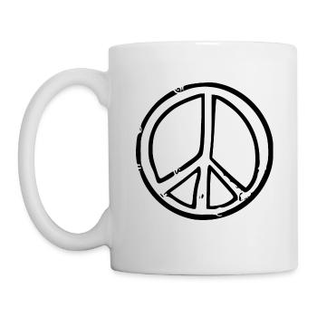Paix - Mug blanc - blanc - Gauche