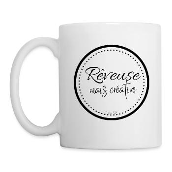 rêveuse - Mug blanc - blanc - Gauche