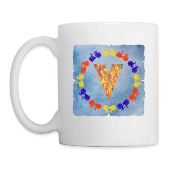 vélo e 53 v - Mug blanc - blanc - Gauche