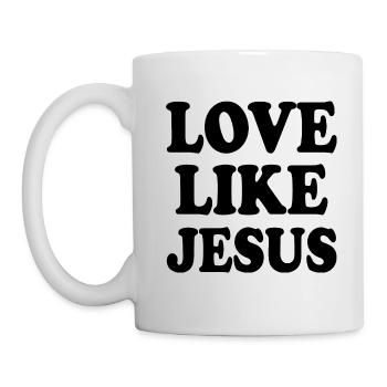 Love like jesus - Tasse - Weiß - Links