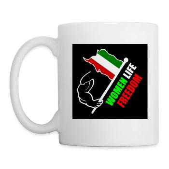 Women life freedom - Tasse - Weiß - Links