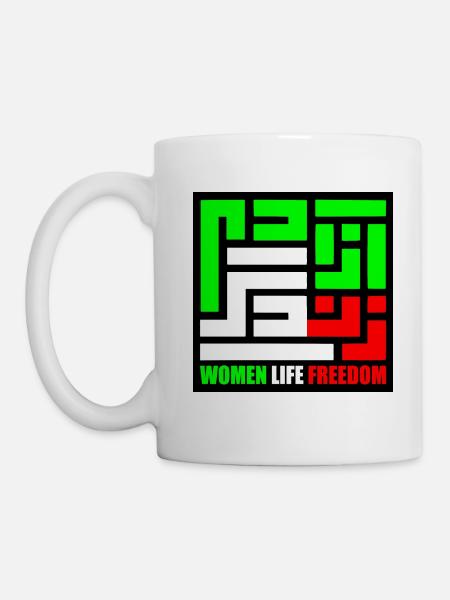 Women life freedom - Tasse - Weiß